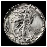 1943-d Walking Liberty Half Dollar Near Top Pop 50