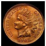 1909 Indian Cent Near Top Pop! 1c ms66+ rd SEGS