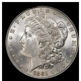 1881-p Morgan Dollar $1 Grades ms63