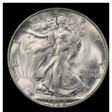 1938-p Walking Liberty Half Dollar Near Top Pop 50