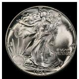 1945-p Walking Liberty Half Dollar Near Top Pop 50