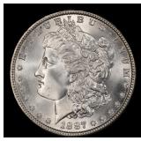 1887-p Morgan Dollar Near Top Pop! $1 ms67 SEGS