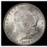 1878-p 7/8tf Morgan Dollar $1 Grades ms63+