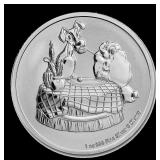 2022 Disney Lady & The Tramp 1oz Silver $2 Niue Gr
