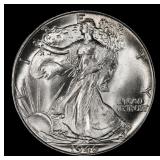 1946-p Walking Liberty Half Dollar Near Top Pop 50