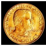 1922 Grant w/Star Gold Commem Dollar TOP POP! 1 ms