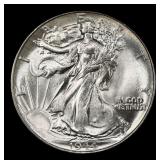 1944-p Walking Liberty Half Dollar Near Top Pop 50
