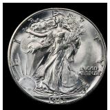 1945-d Walking Liberty Half Dollar 50c Grades ms66