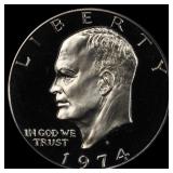 1974-s Clad Proof Eisenhower Dollar $1 pr70 dcam S