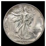 1934-p Walking Liberty Half Dollar Near Top Pop 50