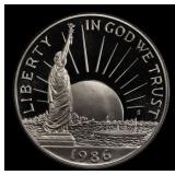 1986-S Statue of Liberty Proof Modern Commem Half