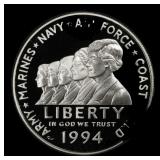 1994-P Women Veterans Proof Modern Commem Dollar $