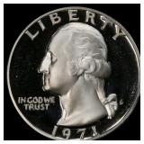 1971-s Proof Washington Quarter 25c pr69 dcam SEGS