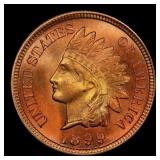 1899 Indian Cent Near Top Pop! 1c ms67 rd SEGS