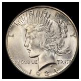 1934-s Peace Dollar $1 ms64+ USCG