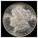 1882-o Morgan Dollar $1 Grades ms64