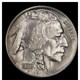 1936-s Buffalo Nickel Near Top Pop 5c ms67 SEGS