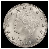 1907 Liberty Nickel Near Top Pop 5c ms66 SEGS