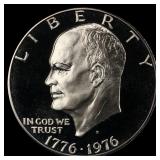 1976-s Ty 2 Clad Proof Eisenhower Dollar $1 pr70 d