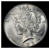 1935-s Peace Dollar $1 ms65 SEGS
