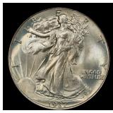 1937-p Walking Liberty Half Dollar TOP POP! 50c ms