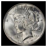 1927-d Peace Dollar $1 ms64+ SEGS