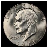 1973-d Eisenhower Dollar Near Top Pop $1 ms66+ SEG