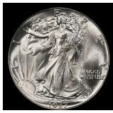 1937-p Walking Liberty Half Dollar 50c Grades ms66