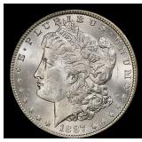 1887-p Morgan Dollar $1 Grades ms64