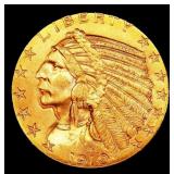 1910-p Gold Indian Half Eagle $5 ms64+ USCG