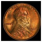 1931-p Lincoln Cent 1c Grades ms66 rd