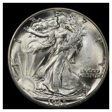 1945-d Walking Liberty Half Dollar Near Top Pop 50