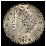 1896 Liberty Nickel Near Top Pop 5c ms66 SEGS