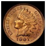 1901 Indian Cent Near Top Pop! 1c ms66+ rd SEGS