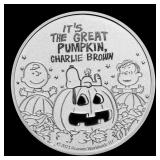 Great Pumpkin Peanuts Style - 1 oz Silver Round Ro