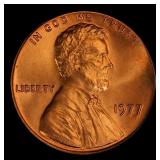 1977-p Lincoln Cent Near Top Pop 1c ms67+ rd SEGS