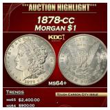 1878-cc Morgan Dollar $1 ms64+ SEGS