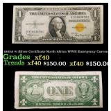 1935A $1 Silver Certificate North Africa WWII Emer