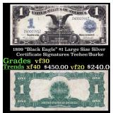 1899 $1 large size Silver Certificate "Black Eagle