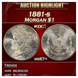 1881-s Morgan Dollar $1 ms67+ SEGS