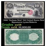 1880 $10 United States Note "Jackass Note" Grades