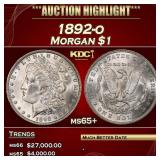 1892-o Morgan Dollar $1 ms65+ SEGS