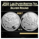 2023 1 oz Silver Boston Tea Party 250th Anniversar