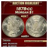 1878-cc Morgan Dollar $1 ms65+ SEGS