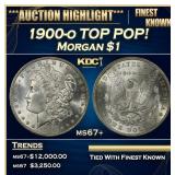 1900-o Morgan Dollar TOP POP! $1 ms67+ SEGS