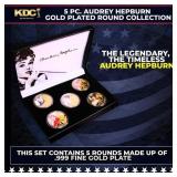 5 Coin Gold Plated the legendary, The timeless, Au