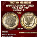 1880-s Morgan Dollar Rainbow Toned Near Top Pop $1