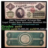 1862 $2 Large Size Legal Tender Note "Greenback" A