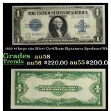 1923 $1 large size Silver Certificate Grades Choic