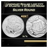 Legendary Realms: Lost City of Atlantis - 1 oz Sil